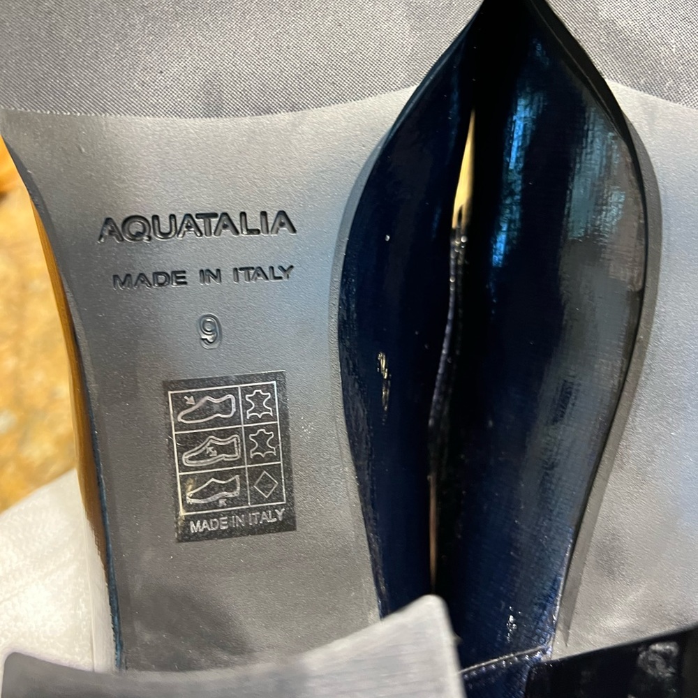 AQUATALIA Women's Navy Loafers - Picture 10 of 12
